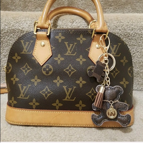 {LOUIS} adorable Bear checkered key chains - Picture 2 of 7